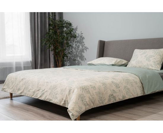 Bed linen set Ardesto Gloria ART2022FG 100%cotton 200x220cm green