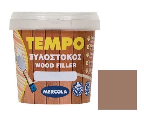 Шпаклевка для дерева Evochem Tempo Wood Filler 200 г каштановая