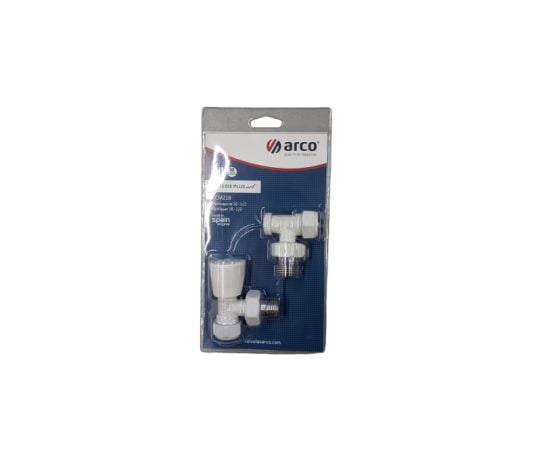 Radiator valve kit Arco16X2-1/2M Pex White