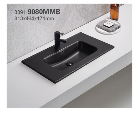 Furniture washbasin Pate 9080MMB Matt black