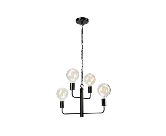 Chandelier Lamkur ORLANDO 4xE27 max60W black