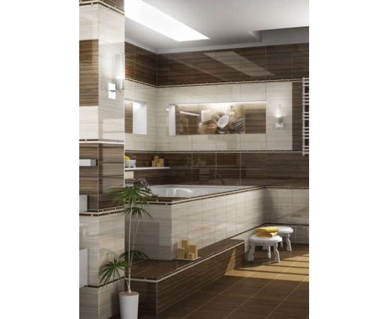 Декор Golden Tile Wellness №4 бежевый 25x40 см