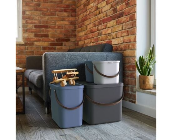 Storage box Rotho 6L ALBULA cappuccino