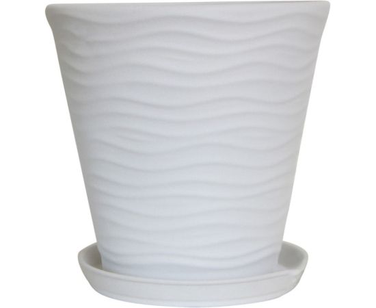 Pot ceramic Oriana New Wave №2 9 l white