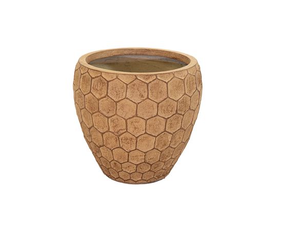 Ceramic pot Mega Collections Yara Belly Sand D42H38