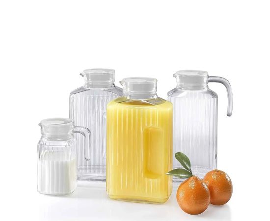 Glass carafe with a plastic lid Luminarc QUADRO 270262 500ml