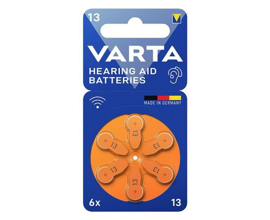 Battery hearing aid VARTA 13 PR48 6pcs