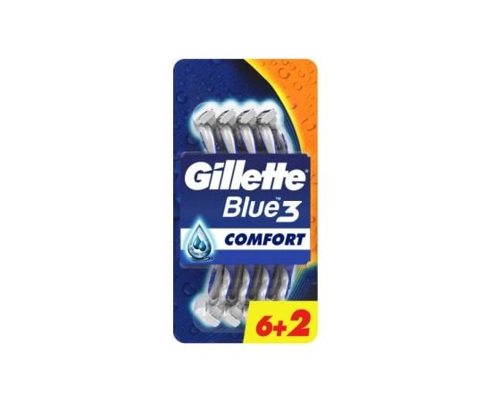 Станок одноразовый для бритья Gillette Comfort Blue3 6+2 шт