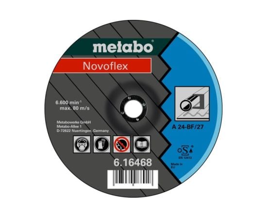 სახეხი რგოლი Metabo NOVOFLEX 125x6x22.23 მმ (616462000)