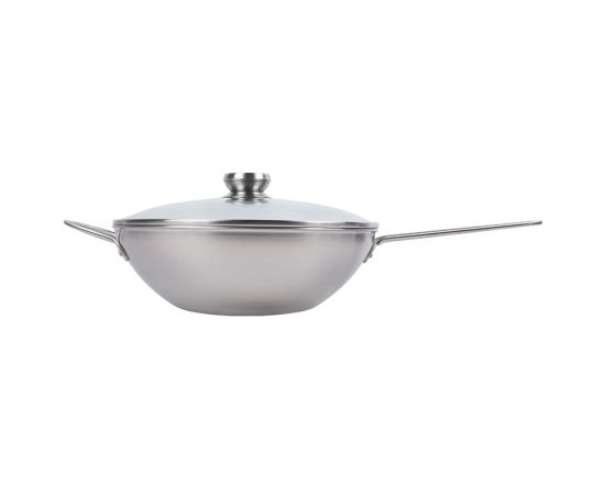 Stainless steel wok pan with lid Zwilling 602046 30cm