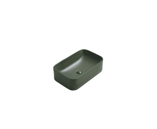 Washbasin Pate Square 78575B(60)MFG Matt forest green