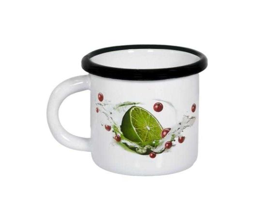 Mug enameled white 0.40 l 0103/2