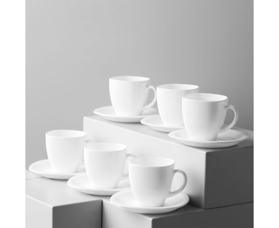 A set of glasses with saucers Luminarc CARINE 270182 220ml