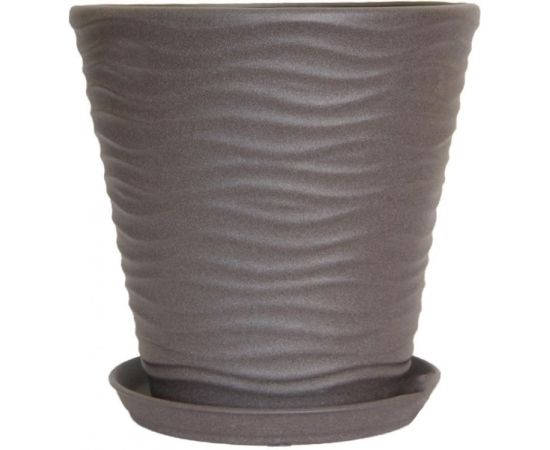 Pot ceramic Oriana New Wave №1 13,5 l chocolate