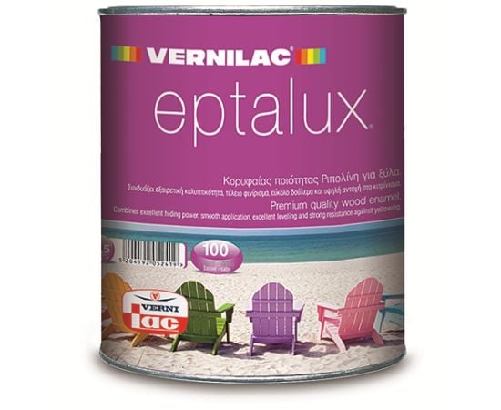 Краска масляная Vernilac Eptalux Satine 0.75 л белая