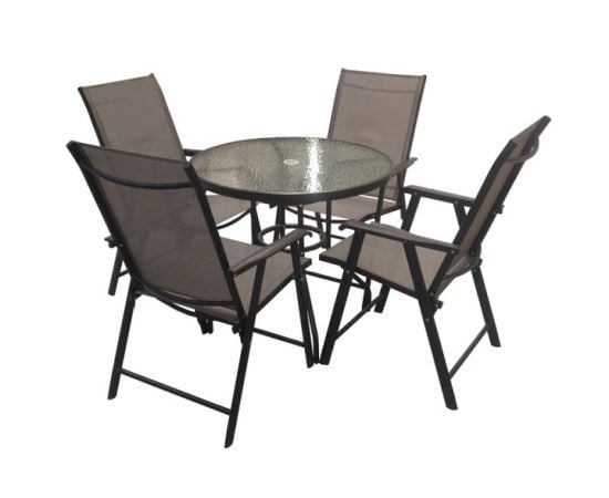 Garden furniture set table 4 chairs HY-008