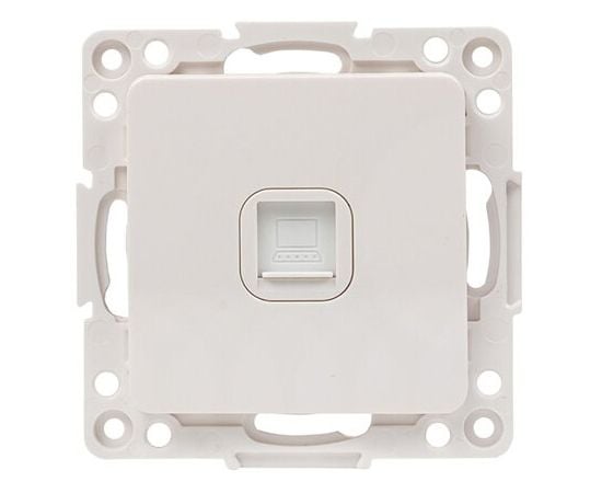 როზეტი EKF RJ45 7.4x7.4 ჩარჩოს გარეშე