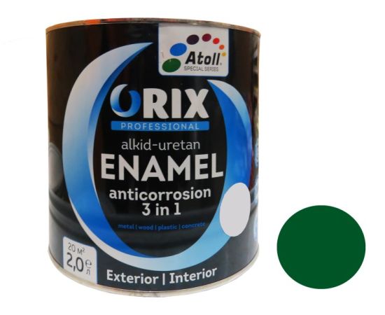 Enamel express ORIX HAMMER 3 в 1 (anticorrosion) emerald 0,7 kg