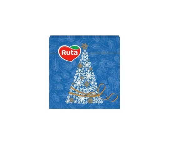 New Year's napkin Ruta Christmas tree mix 33x33 20pcs 2 layers 5992