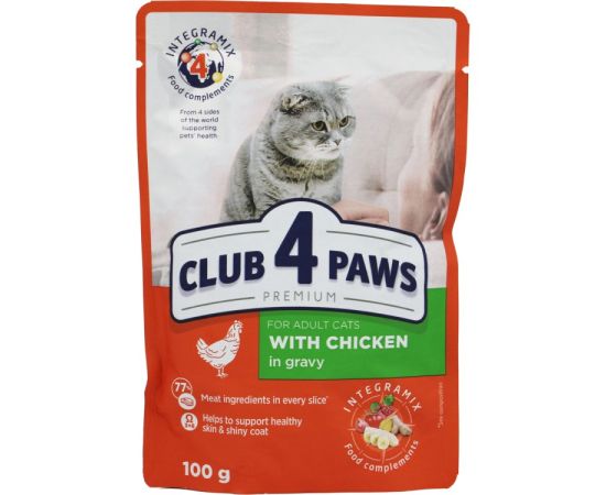 Jelly 4 Paws cat with chicken meat 0,1 kg