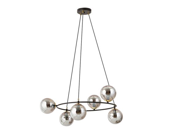 Chandelier EMIBIG AZURA 6 E14 Ø750 h1000 black graphite 1294/6