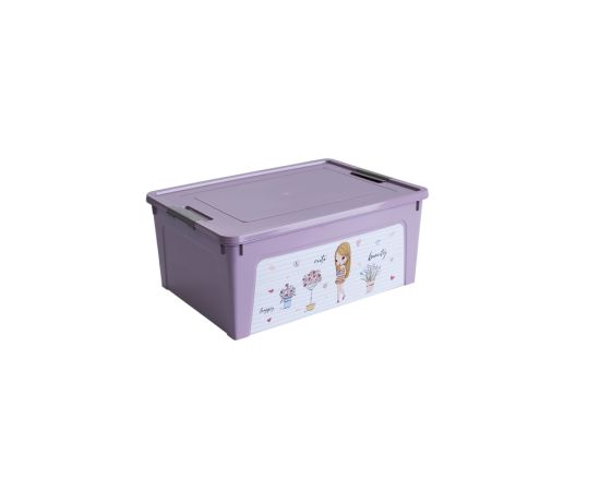 Container with decor Aleana Smart Box 7,9l freesia