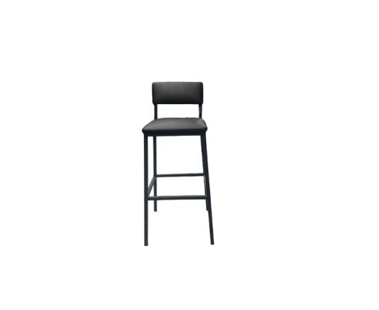 Bar stool trumpet square with backrest