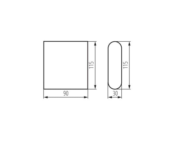 სანათი ბაღის-პარკის Kanlux GARTO LED EL 8W-W IP54 4000K