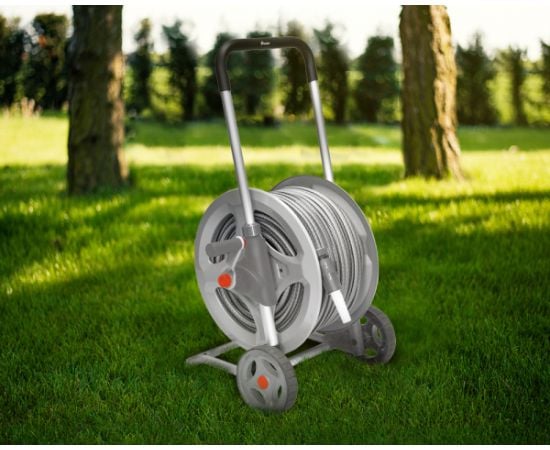 Тележка для шланга c коннекторами Bradas Silver Pro AG333 1/2" 70 м