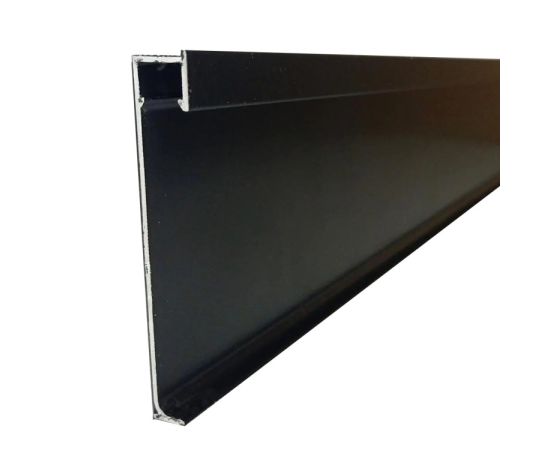 Skirting board from aluminum Profil Center LED Best Deal 5/60 2500x60x12 mm black