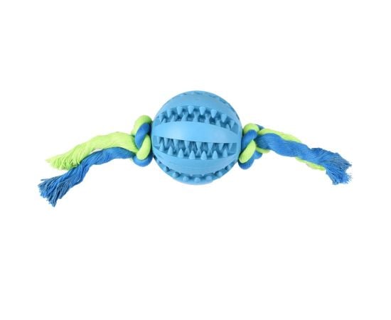 Dog toy Flamingo BALL WITH ROPE 7cm