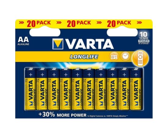 ელემენტი VARTA Alkaline AA LL 1.5 V 20 ც