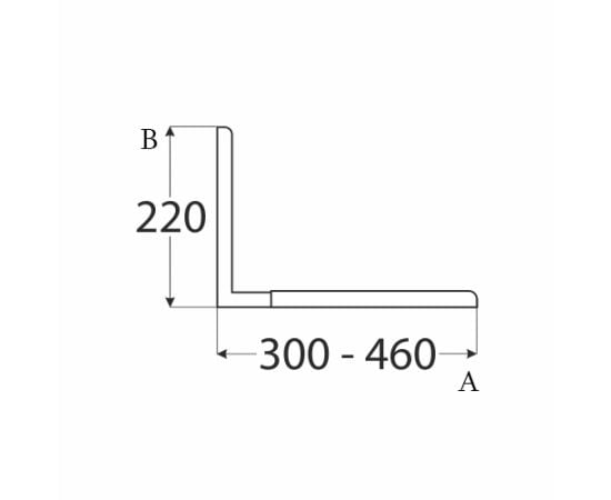 დეკორატიული კუთხედი VELANO 5230 220x300-460 x 4,5