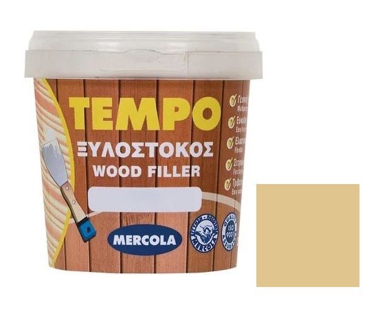 Шпаклевка для дерева Evochem Tempo Wood Filler 200 г орех