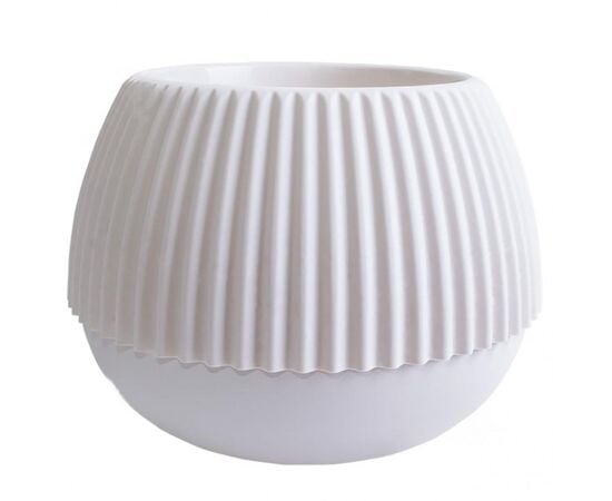 Pot plastic Aleana Boho d21 white rose