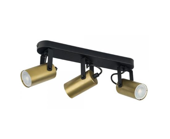 Spot TK Lighting 3 REDO GU10 3x MAX 10W black gold 2799 TK-L