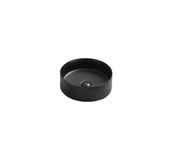 Washbasin Pate Square 78728MB black Matt Reflone