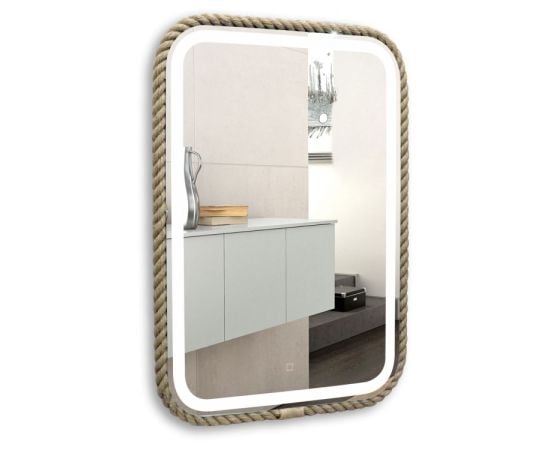 Mirror with touch switch Silver Mirrors Galeon 550х800