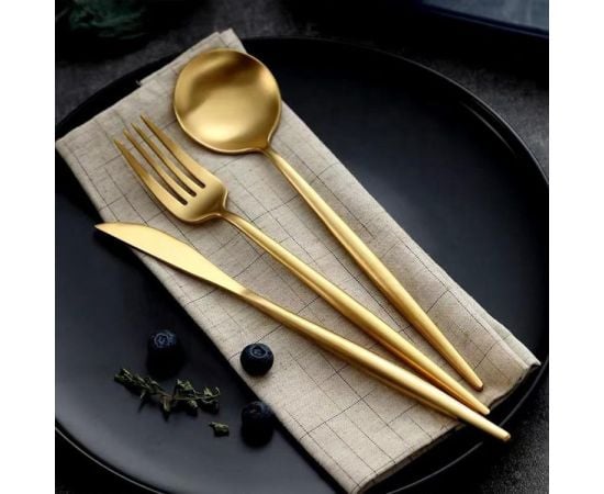 Knife-fork set metal 4pcs KS-888