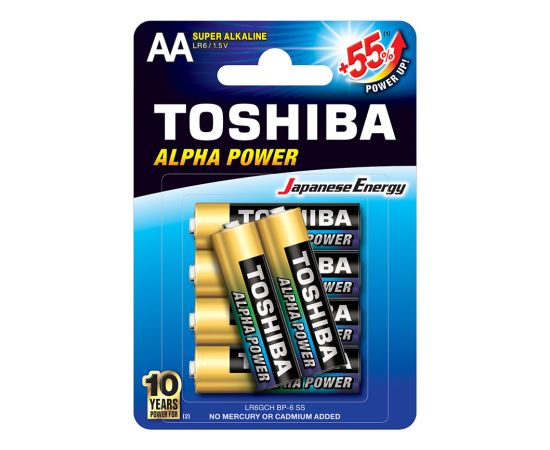 Battery TOSHIBA 6pcs AA LR6GCH BP6