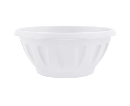 Plastic flower pot with a stand Aleana Janna 28x13 white