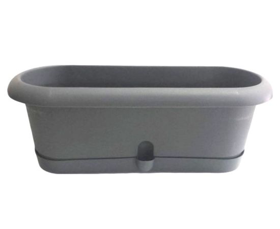 Flower pot Form-Plastic Cactus box Lotos 40 anthracite