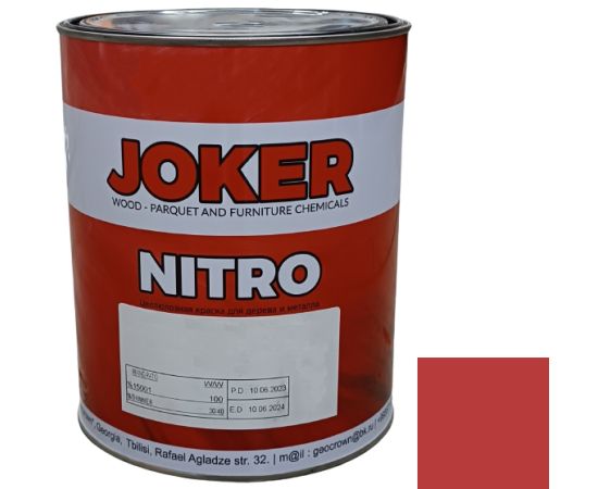 Nitrocellulose paint Joker red glossy 2.5 kg