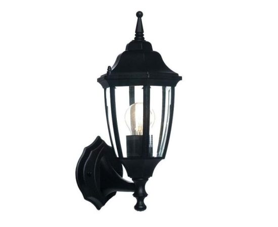 Garden lamp New Light E27 1x IP44 matt black 1231