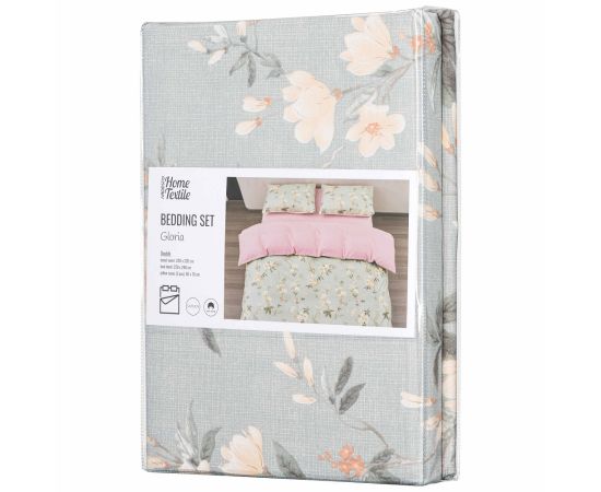 Bed linen set Ardesto Gloria ART2022FP 100%cotton 200x220cm pink