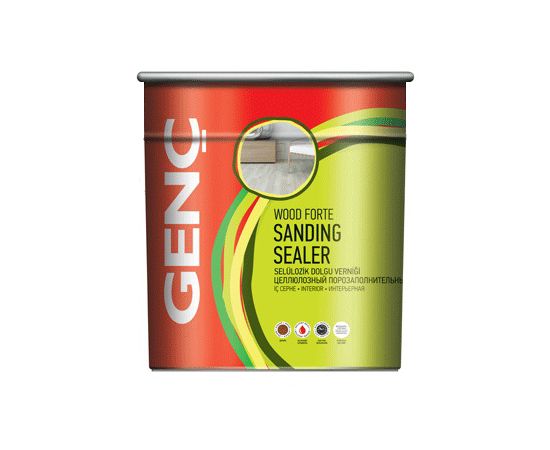 ნიტროლაქის გრუნტი Genc Wood Forte Sanding Sealer 3 კგ