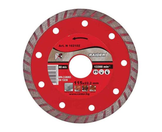 Disc saw Raider Turbo 125x22.2mm RD-DD06