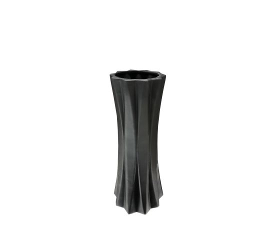 Flower vase black 34 cm