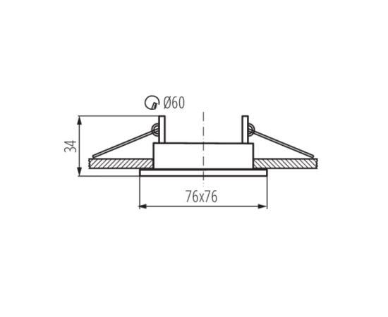 Spot lamp Kanlux ALOR DSL-B GU5.3 35W