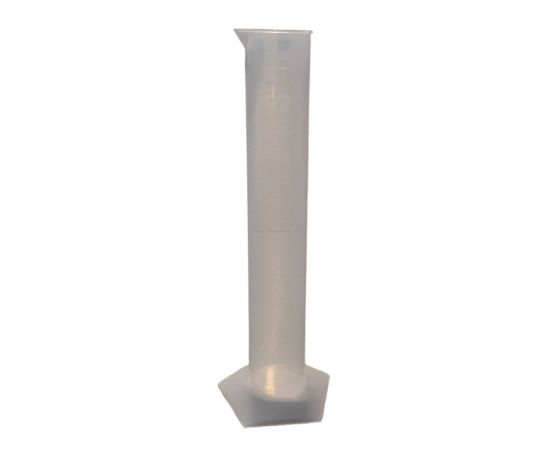 Plastic cylinder with white base 0011230 500 ml